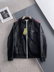 구찌 GUCCI 클래식 로고 디자인 캐주얼 후드 재킷 코트