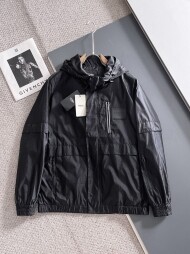 펜디 FENDI 클래식 로고 디자인 캐주얼 후드 재킷 코트