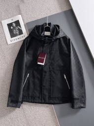 구찌 GUCCI 클래식 로고 디자인 캐주얼 후드 재킷 코트