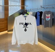 프라다 PRADA 트렌드 프린트 데일리 남녀 라운드 맨투맨