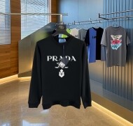 프라다 PRADA 스포티 캐주얼 컴포트 남녀 라운드 맨투맨