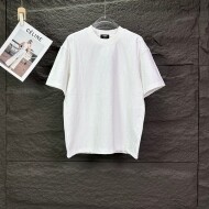 펜디 FENDI 로고 자카르 전판 심플 캐주얼 반팔 티 남녀 공용