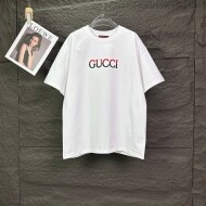 구찌 GUCCI 로고 패턴 심플 캐주얼 반팔 티 남녀 공용