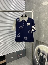 톰브라운 배색 폴로 반팔 티셔츠