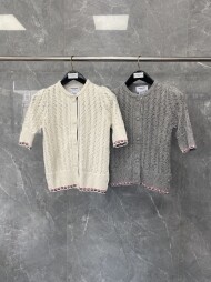 톰브라운 반팔 니트 가디건