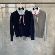 톰브라운 투피스넥 니트