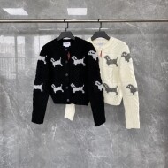 톰브라운 숏 니트 코트