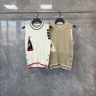 톰브라운 니트 조끼