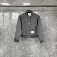 톰브라운 양털 래글런 코트