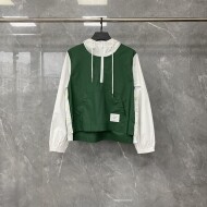 톰브라운 반집업 후드 점퍼