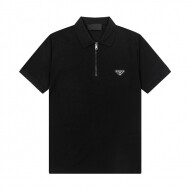 프라다 PRADA 클래식 모던 디자인 캐주얼 폴로 넥 반팔