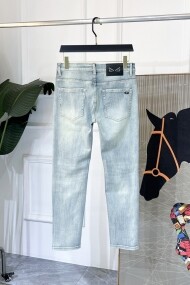 펜디 FENDI 클래식 심플 캐주얼 데님 팬츠