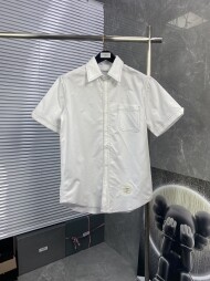 톰브라운 스트라이프 프릴 반팔 셔츠