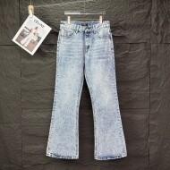 발렌시아가 BALENCIAGA 모던 심플 캐주얼 데님 팬츠