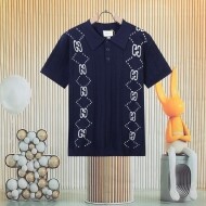 구찌 GUCCI 빈티지 클래식 더블 G 남녀 니트 폴로 반팔