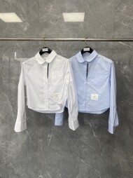 톰브라운 크롭 블라우스