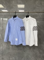 톰브라운 소매 삼색 긴팔 셔츠