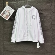 크롬하츠 Chrome Hearts 산스크리트 말발굽 프린트 커플 후드 집업 코트