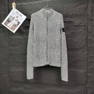 스톤아일랜드 Stone lsland 클래식 소매 로고 차이나 카디건 커플 니트 긴팔 코트