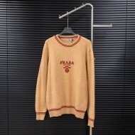 프라다 PRADA 로고 패턴 모던 캐주얼 니트