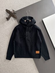 디올 DIOR 로고 모던 캐주얼 후드 니트