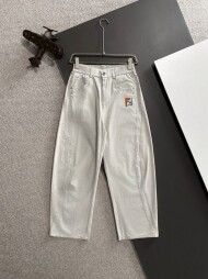 펜디 FENDI 로고 모던 클래식 밴딩 캐주얼 팬츠