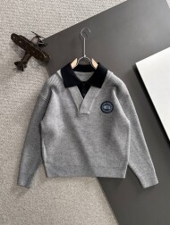 캐나다구스 Canada Goose 로고 모던 클래식 캐주얼 니트