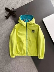 펜디 FENDI 로고 패션 리버시블 캐주얼 후드 코트