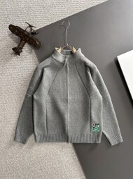 로에베 LOEWE 로고 모던 심플 캐주얼 니트 코트