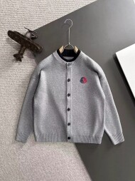 몽클레르 MONCLER 로고 모던 심플 캐주얼 니트 코트