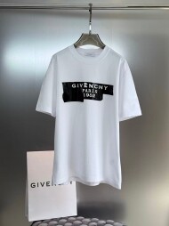 지방시 Givenchy 모던 패턴 디자인 캐주얼 반팔 티