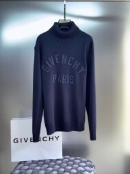 지방시 Givenchy 로고 자수 모던 캐주얼 폴라 니트