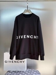 지방시 Givenchy 로고 디자인의 캐주얼 크루넥 스웨트셔츠