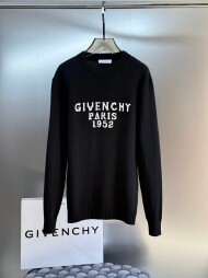 지방시 Givenchy 로고 자카드 클래식 캐주얼 니트