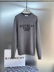 지방시 Givenchy 로고 자카드 클래식 캐주얼 니트