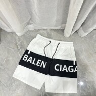 발렌시아가 BALENCIAGA 로고 패턴 모던 디자인 캐주얼 반바지