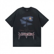 발렌시아가 BALENCIAGA 트렌드 빈티지 캐주얼 반팔 티셔츠 남녀 공용