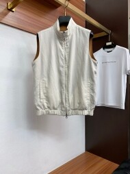 로로피아나 Loro Piana 심플 캐주얼 남성 양면 베스트 재킷