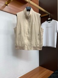 로로피아나 Loro Piana 모던 심플 캐주얼 남성 베스트 재킷