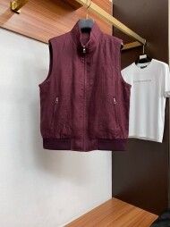 로로피아나 Loro Piana 모던 심플 캐주얼 남성 베스트 재킷