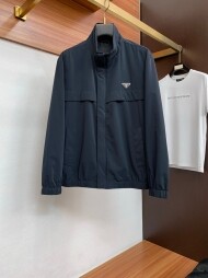 프라다 PRADA 삼각 로고 심플 시크 남자 재킷