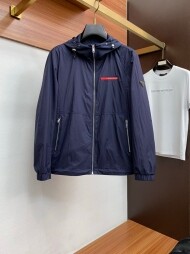 프라다 PRADA 멋스러운 패션 프린트 남자 후드 점퍼