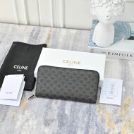 셀린느 지퍼 장지갑 탄