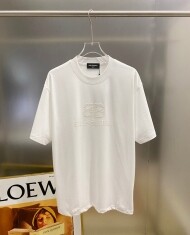 발렌시아가 BALENCIAGA 클래식 체크 디자인 캐주얼 반팔 티셔츠 남녀 공용