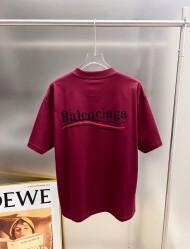 발렌시아가 BALENCIAGA 클래식 체크 디자인 캐주얼 반팔 티셔츠 남녀 공용