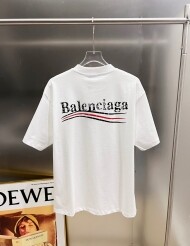 발렌시아가 BALENCIAGA 클래식 체크 디자인 캐주얼 반팔 티셔츠 남녀 공용