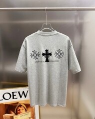 크롬하츠 Chrome Hearts 클래식 체크 디자인 캐주얼 반팔 티셔츠 남녀 공용