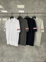 톰브라운 폴로 반팔 티셔츠