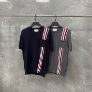 톰브라운 니트 반팔 티셔츠