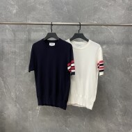 톰브라운 니트 반팔 티셔츠